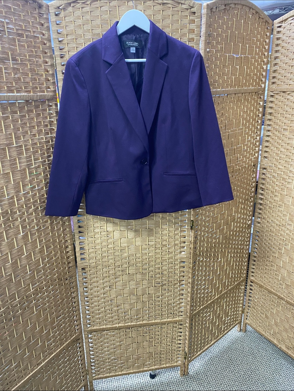 Black Label Plum Single-Button Blazer